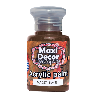 Ακρυλικό Χρώμα 60ml Maxi Decor Καφέ ΜΑ027_MA027060